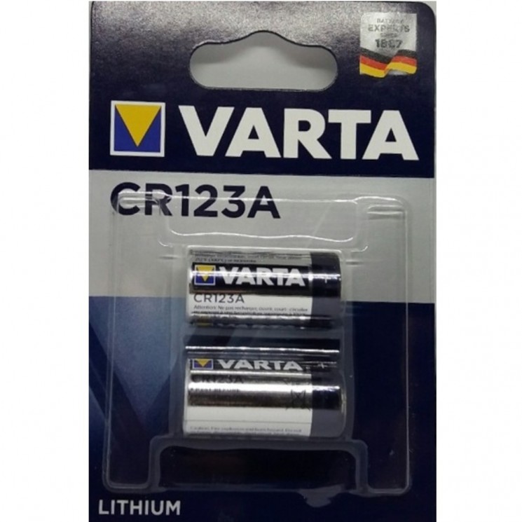 Купить Батарейка VARTA LITHIUM CR123A, 3V (2 штуки в упаковке) в магазине Мастер Связи