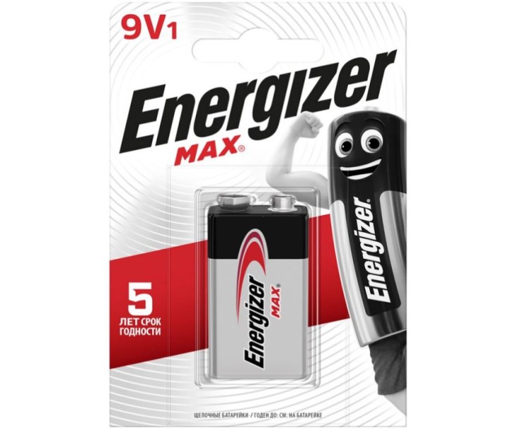 Купить Батарейка Energizer Крона 9V, 6LR61  в магазине Мастер Связи