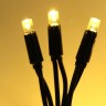 Купить Гирлянда уличная 25м, 300 ламп LED, чёрный провод,Теплый белый цвет свечения,8 режимов. (можно соединять) 725-560 в магазине Мастер Связи