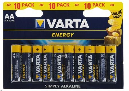 Купить Батарейки Varta Energy AA 10шт LR6  1.5В в магазине Мастер Связи