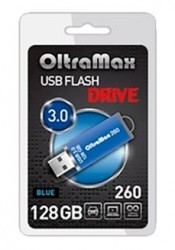 USB флешка 128GB OltraMax 260 Blue, 3.0