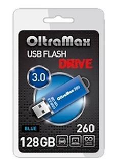 Купить USB флешка 128GB OltraMax 260 Blue, 3.0 в магазине Мастер Связи