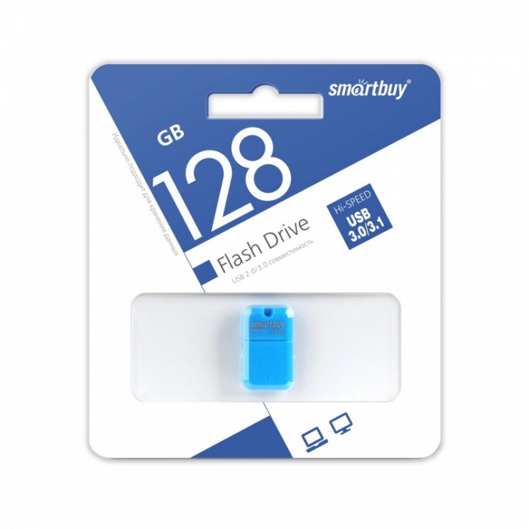 Купить Флеш накопитель 128Gb SmartBuy ART Blue (SB128GBAB-3) в магазине Мастер Связи