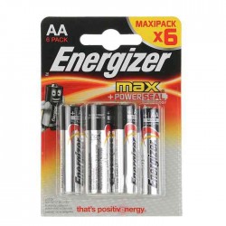 Батарейка Energizer "Max", тип АА/LR6, 1,5 V, 6 шт 