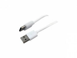 Кабель USB - Type-C Selenga, 1м, круглый, 2.4A, цвет: белый