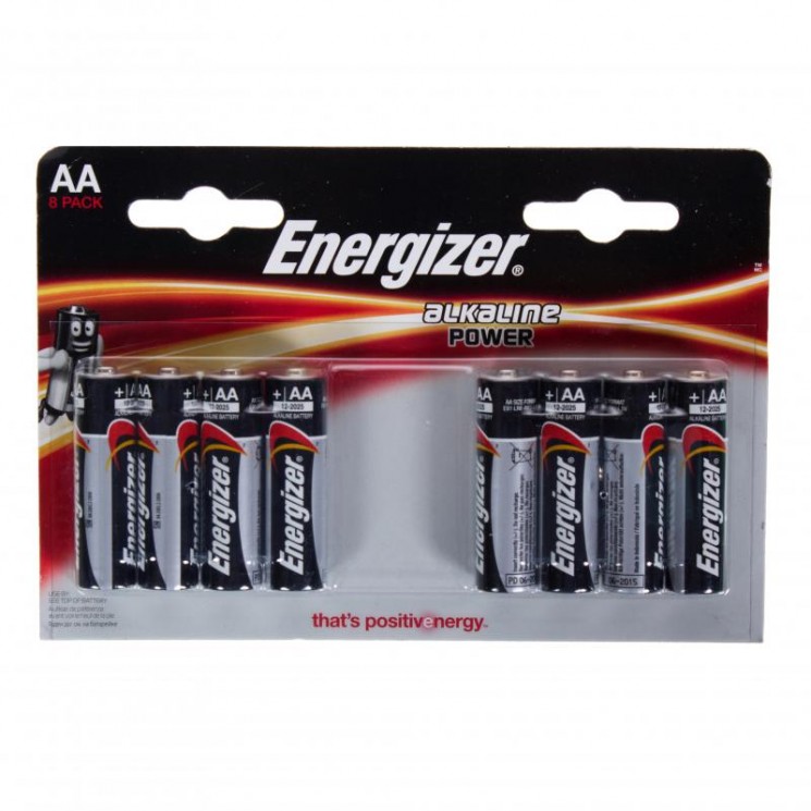 Батарейки ENERGIZER AA 8шт LR6 POWER 1.5В