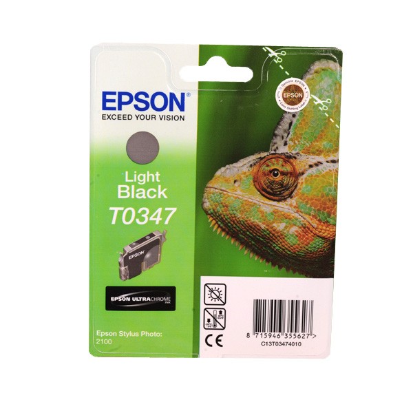 Картридж Epson T0347 Light black оригинал в технологической упаковке