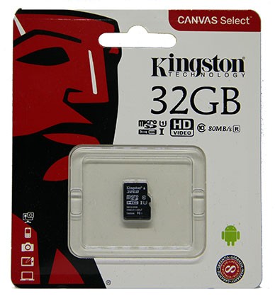 Карта памяти MicroSDHC 32Gb Kingston UHS-1 до 80Mb/s