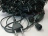 Гирлянда уличная Д: 92м., 580LED ламп, тёмный провод, цвет свечения Теплый белый, каждый 7ой огонёк мерцает белым светом wm100-zol