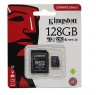 Купить Карта памяти MicroSDXC 128Gb Kingston UHS-1 (+переходник на SD) в магазине Мастер Связи