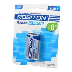 Батарейка ROBITON STANDARD BL1 Крона 9V, 6LR61