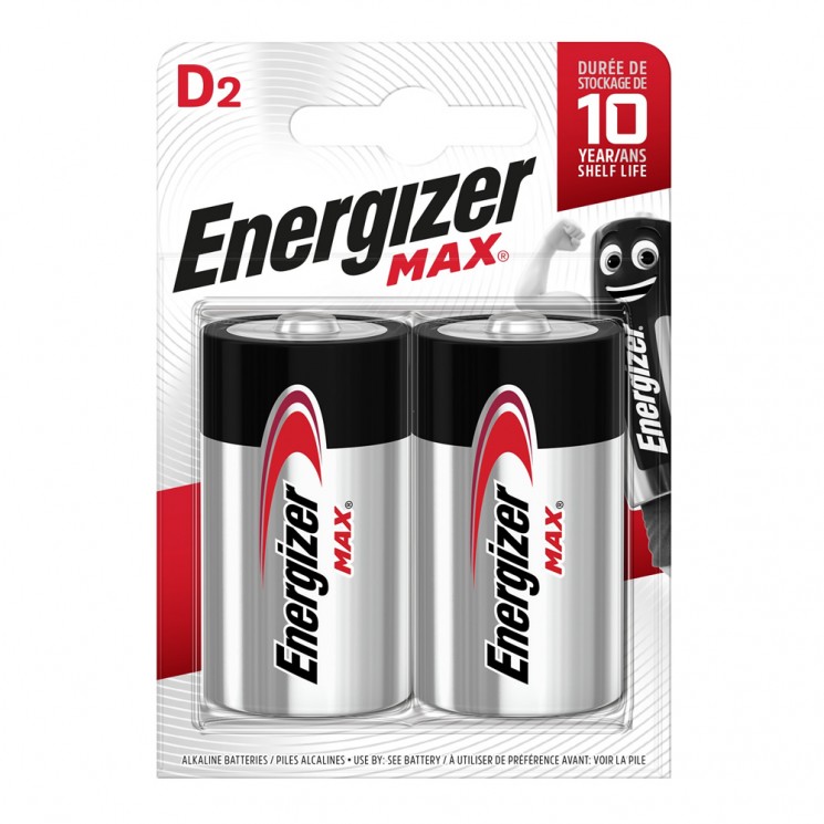 Купить Батарея  Energizer MAX D-LR20, 2 шт. D  в магазине Мастер Связи