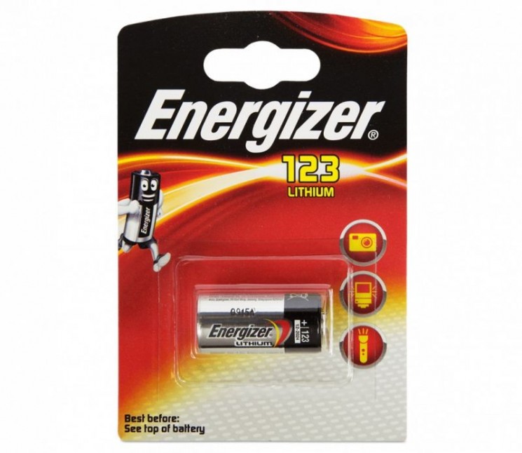 Батарейка Energizer CR123A-1BL, Фото,Lithium