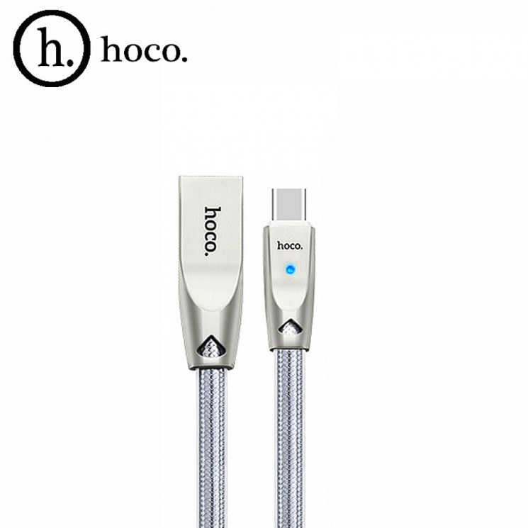 Купить USB кабель HOCO (Original) U9 Zinc Alloy Type-C 1,2 м Цвет: Красный в магазине Мастер Связи